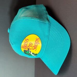 Bass Pro Shops Gone Fishing Green Mesh, Snapback Trucker Hat,Youth/Kids.